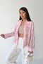 Women's Pink Beaded Bomber Jacket NX2939 - 5