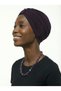 Purple Ready-to-Wear Hijab with Crystal Butterfly Embellishments, Beaded Edging, and Lined Lace for Modest Formal Occasions - 6