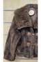 Fur Jacket with Safari Print and Leather Accents - 2
