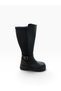 Women's Below-the-Knee Thick Short-Heeled Stretchable Flexible Boots