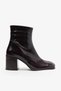 Matilda Brown Shiny Leather Heeled Boots