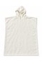 White Hooded Wearable Velour Soft-Textured Beach and Pool Towel Poncho – 90x70 cm_Defective.