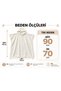 White Hooded Wearable Velour Soft-Textured Beach and Pool Towel Poncho – 90x70 cm_Defective. - 3