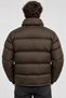 Men's Stand Collar Winter Puffer Jacket, Lined Zipper Pocket Coat - 3