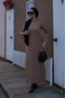 Beige Dress with Buttoned Sleeves - 3