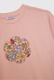 Girls' Embroidered Salmon-Colored Sweatshirt - 3
