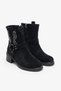Chino Black Suede Studded Women's Boots - 3