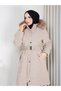 CHECKED PATTERN NOVA FABRIC PUFFER JACKET 100 CM - 4