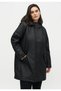 Plus-Size Women's Raincoat with Hood, Long, Snap-Fastened Pockets, Casual, Transitional, Stylish, Comfortable, Modern Design—Carsally Padded Teddy Raincoat Otw 15375337
