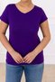 Viscose V-Neck Long-Sleeve T-Shirt with Back Detail - 4