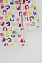 Girls' Pajama Set with Colorful Alphabet Print, Ages 9–12, White - 8