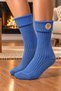Women's Premium Curly, Heat-Retaining Lambswool Wool Boot Socks