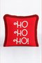 Ho Red New Year's Patterned Tasseled Cushion Cover—Modern New Year's Decoration Fringed Pillowcase - 6