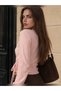 Powder Pink Wrap-Style Cardigan with Side-Tie Detail - 6