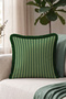 Striped New Year's Decoration Cushion Cover with Tassels - Classic New Year's Decor Fringed Cushion Cover - 6