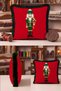 Tin Soldier New Year's Tasseled Cushion Cover - New Year's Gift Decoration: Green Fringed Pillowcase - 2