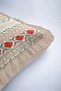 Red Flower Christmas-Themed Tasseled Cushion Cover—Retro Christmas Decor Fringed Cushion Case - 6
