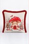 Married Cream New Year's Patterned Tasseled Cushion Cover—New Year's Decoration Fringed Pillowcase - 6