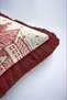 Red Pine Tree Christmas-Themed Tasseled Cushion Cover—New Year's Decoration Tasseled Pillowcase - 3