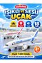 18 cm Light-Up, Sound-Activated, Sliding Passenger Airplane Toy – Realistic Moving Model Airplane with Realistic Aircraft Sounds, Red and Blue, Ages 3+ - 3