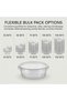 6.5 oz Clear Round Plastic Food Bowls with Secure Lids, Pack of 25–150 Sets - 6