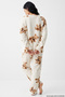 Ecru Teddy Bear Print Wellsoft Knit Pajama Top and Bottom Set 8101 - 4