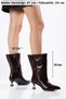 Women's Boots with a 5 cm Stiletto Heel, No Zipper, and Pointed Toe - 2