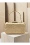 Gold Lace Women's Evening Clutch Bag with Gold-Accented Strappy Chain Strap for Weddings and Engagements - 5