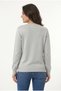 Women's Collar Button Detailed Stone Printed Long Sleeve Glittery Knitwear Blouse - 4