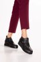 Women's Genuine Leather Casual, Easy-to-Wear Comfortable Boots, Item No. 26031, Black - 5