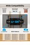 HOME VISION Swivel TV Wall Bracket for 32-75 inch TVs, Max VESA 600 x 400mm, Load Capacity 132lbs/60kg, Full Motion TV Mount with ±60° Swivel, 5°/-15° Tilt, 15.2"/38.6cm Extendable Reach, HV6601 - 2