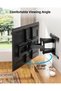 HOME VISION Swivel TV Wall Bracket for 32-75 inch TVs, Max VESA 600 x 400mm, Load Capacity 132lbs/60kg, Full Motion TV Mount with ±60° Swivel, 5°/-15° Tilt, 15.2"/38.6cm Extendable Reach, HV6601 - 4