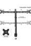 Dual LED LCD Monitor Stand, Extra Tall 31.5" Pole, Heavy Duty Fully Adjustable Desk Mount for 2 Screens Up to 27 Inch, Ergonomic Computer Monitor Holder - 5