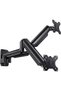 Dual Monitor Wall Mount for 17-32 Inch Screens - Height-Adjustable Gas Spring Arms (Per Arm 4.4-17.6lbs) - VESA 75x75/100x100 - Tilt, Swivel, Rotation - Home Office & Workspace Desk Setup - 8