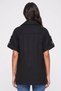 Women Textured Trench Coat, Black - 4
