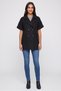 Women Textured Trench Coat, Black - 2
