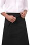 Unisex Bistro Chef Apron, White, One Size - 4