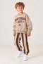 Striped Printed Boys' Sweatsuit Set
