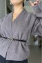Kaşe Belted Kimono Jacket - 4