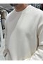 Bej Örme Basic Triko Sweatshirt HM- - 5