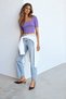 Crop Top, Women's Crop Top, Women's Stretch Fabric Bodysuit, Women's Basic Blouse - 2