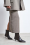 Shaw Brown Matte Zipper Detail Pointed Toe Women's Heeled Boots - 3