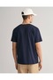 Men's Navy Blue Regular Fit T-Shirt - 2