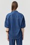 Women's Pocketed Oversized Denim Shirt - 5