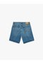 Cotton Pocketed Straight Fit Bermuda Jean Shorts - 2