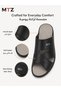 Men's Cross Strap Adjustable Sandals - Black - 3