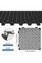 12pcs Modular Interlocking Bathroom Non-Slip Mat, 30cm X 30cm - 2