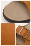 Men's Sandals with Two Straps - Brown - 5