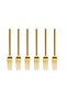 Set of 6 Gold Stainless Steel Dinner Forks - 3