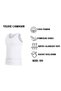 00 MEN'S Single Jersey 100% Cotton Strapless White Tank Top, SINGLE PIECE
